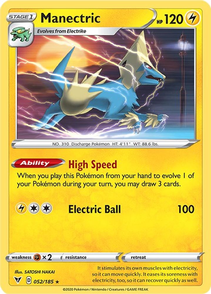 Manectric 052 SWSH04 Vivid Voltage - Rare