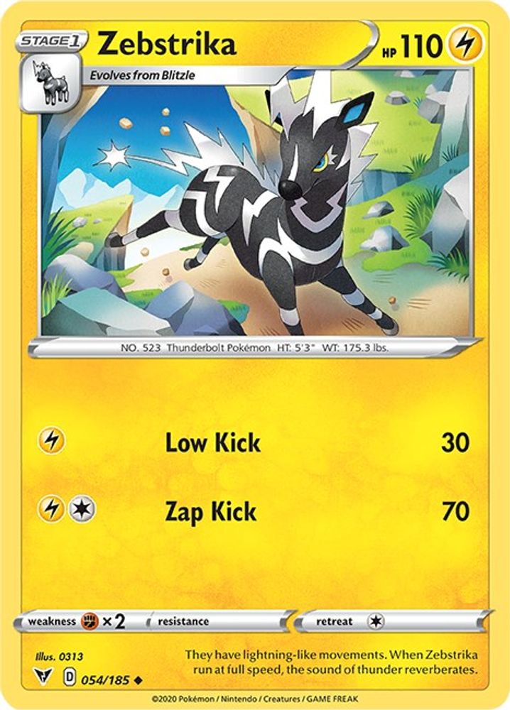 Zebstrika 054 SWSH04 Vivid Voltage - Uncommon