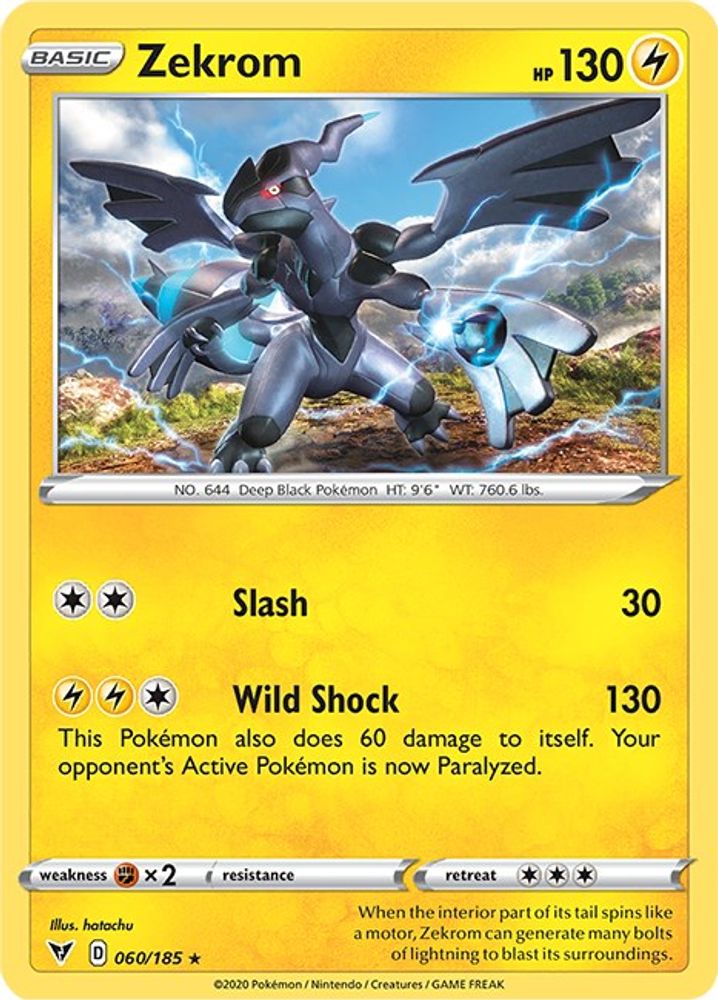 Zekrom 060 - Holofoil SWSH04 Vivid Voltage - Holo Rare