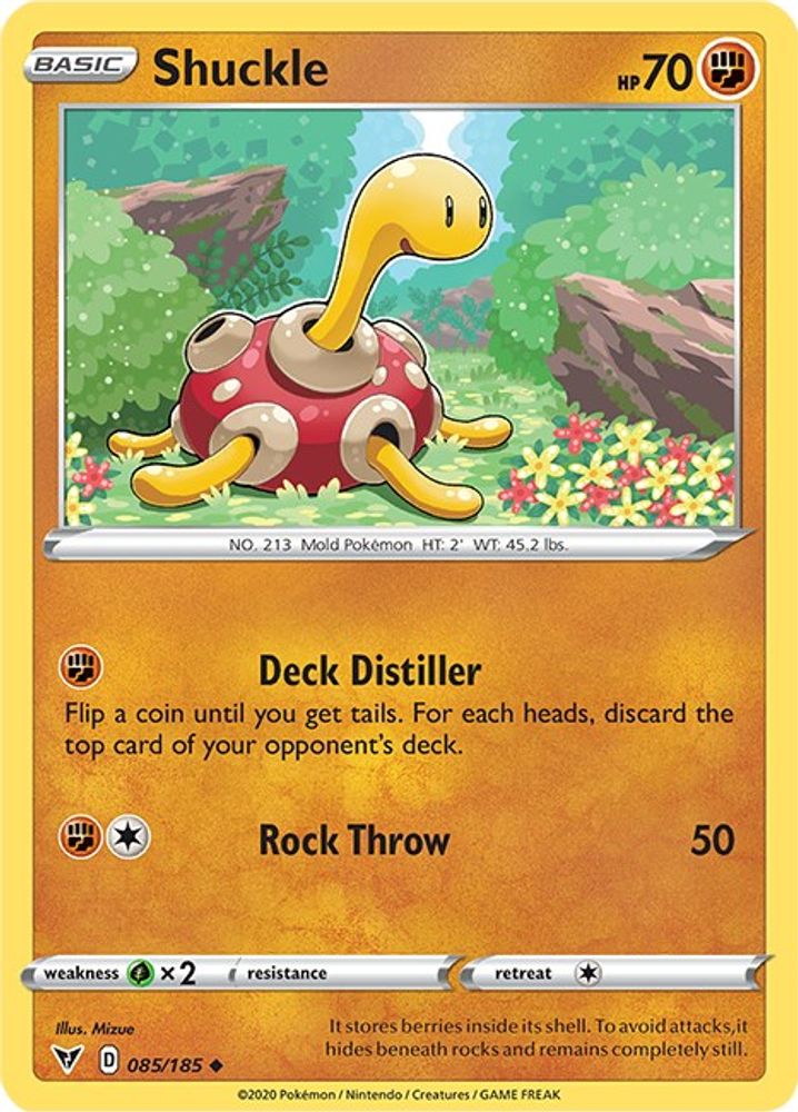 Shuckle 085 - Reverse Holofoil SWSH04 Vivid Voltage - Uncommon