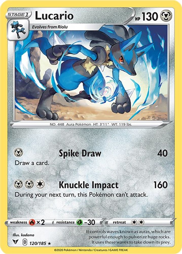Lucario 120 SWSH04 Vivid Voltage - Rare