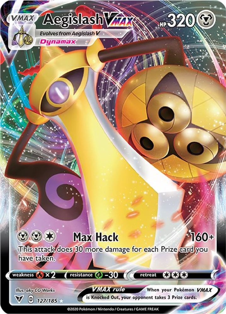 Aegislash VMAX 127 - Holofoil SWSH04 Vivid Voltage - Ultra Rare