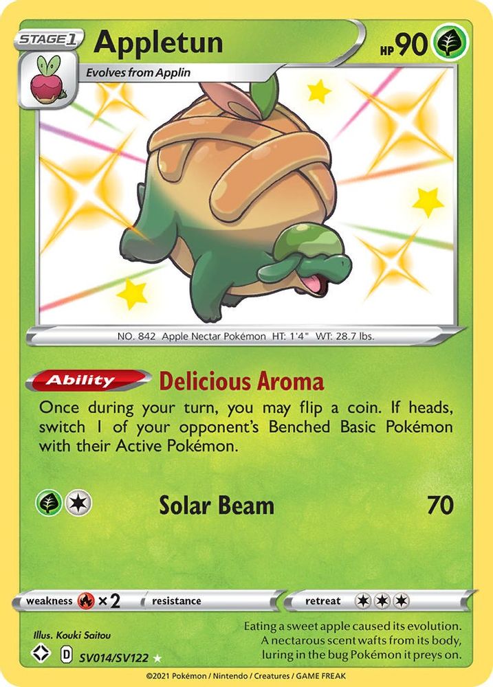 Appletun SV014 - Holofoil Shining Fates Shiny Vault - Shiny Holo Rare