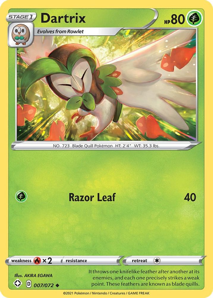 Dartrix 007 Shining Fates - Uncommon