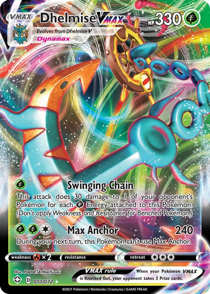 Dhelmise VMAX 010 - Holofoil Shining Fates - Ultra Rare