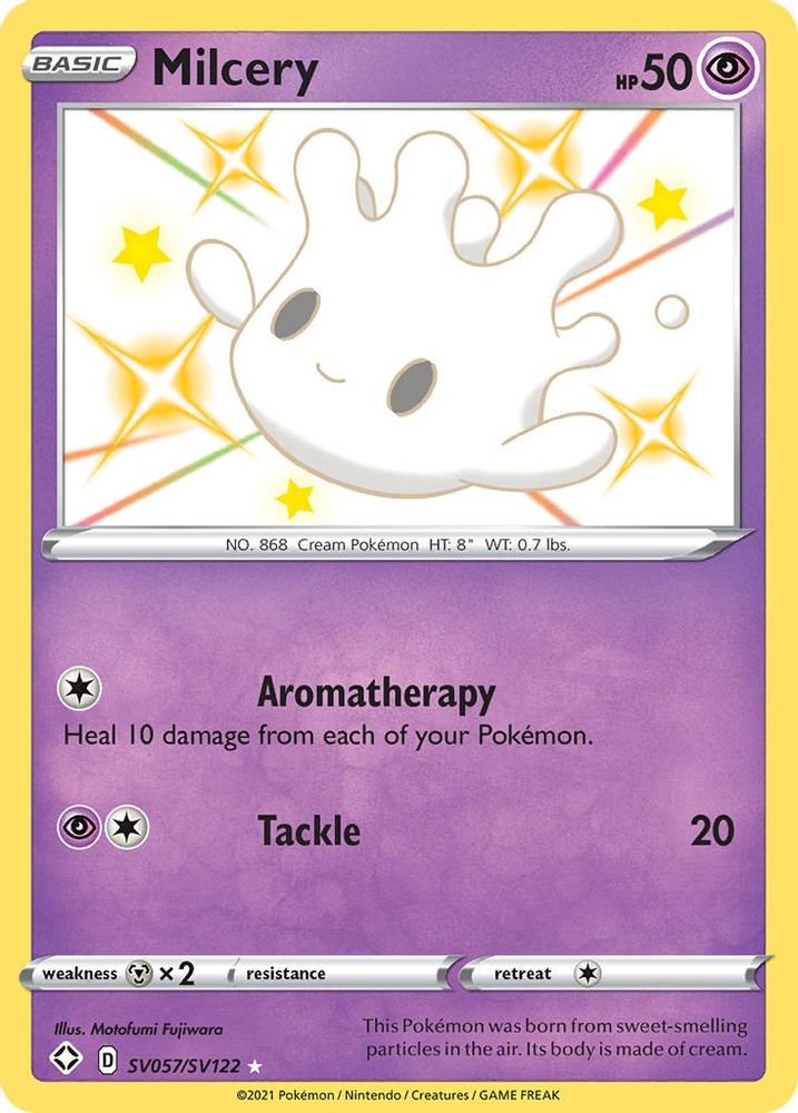 Milcery SV057 - Holofoil Shining Fates Shiny Vault - Shiny Holo Rare