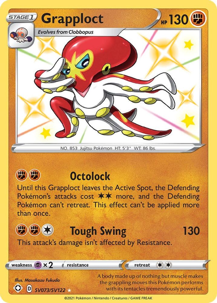 Grapploct SV073 - Holofoil Shining Fates Shiny Vault - Shiny Holo Rare