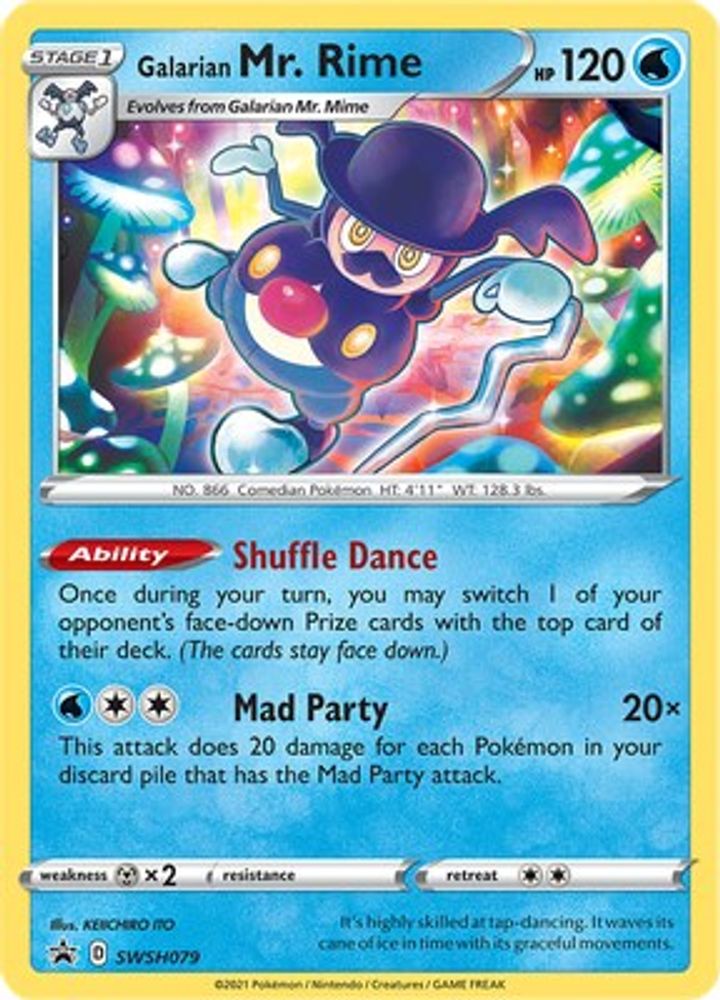 Galarian Mr. Rime SWSH079 - Holofoil SWSH Sword & Shield Promo Cards - Promo