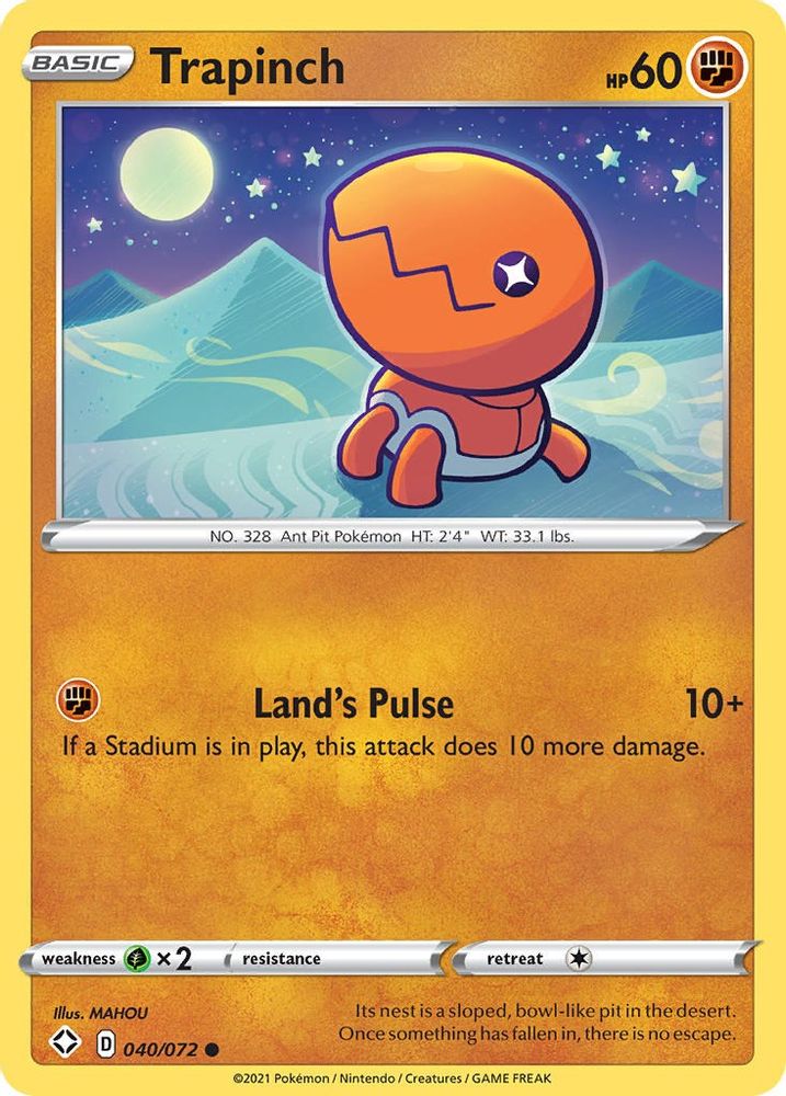 Trapinch 040 Shining Fates - Common