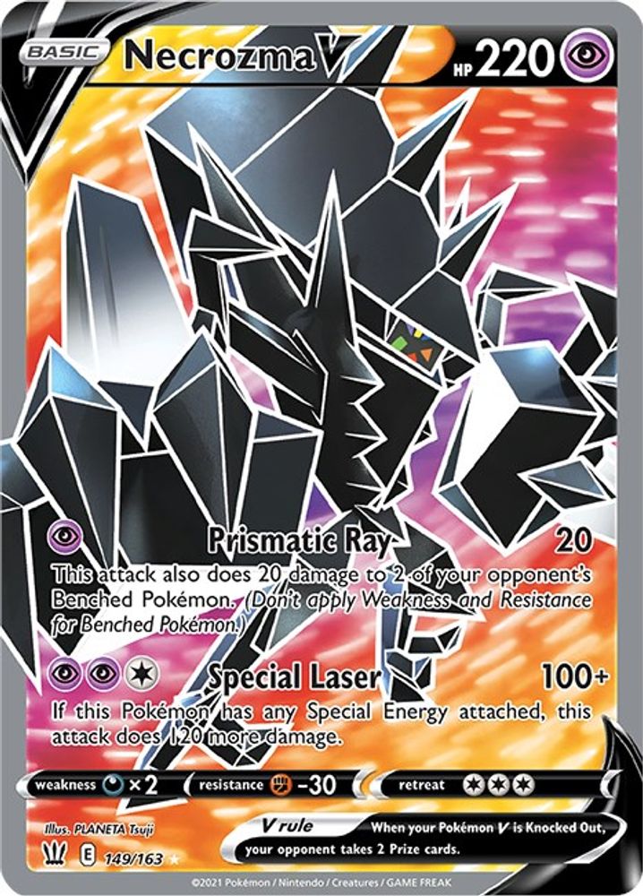 Necrozma V (Full Art) 149 - Holofoil SWSH05 Battle Styles - Ultra Rare