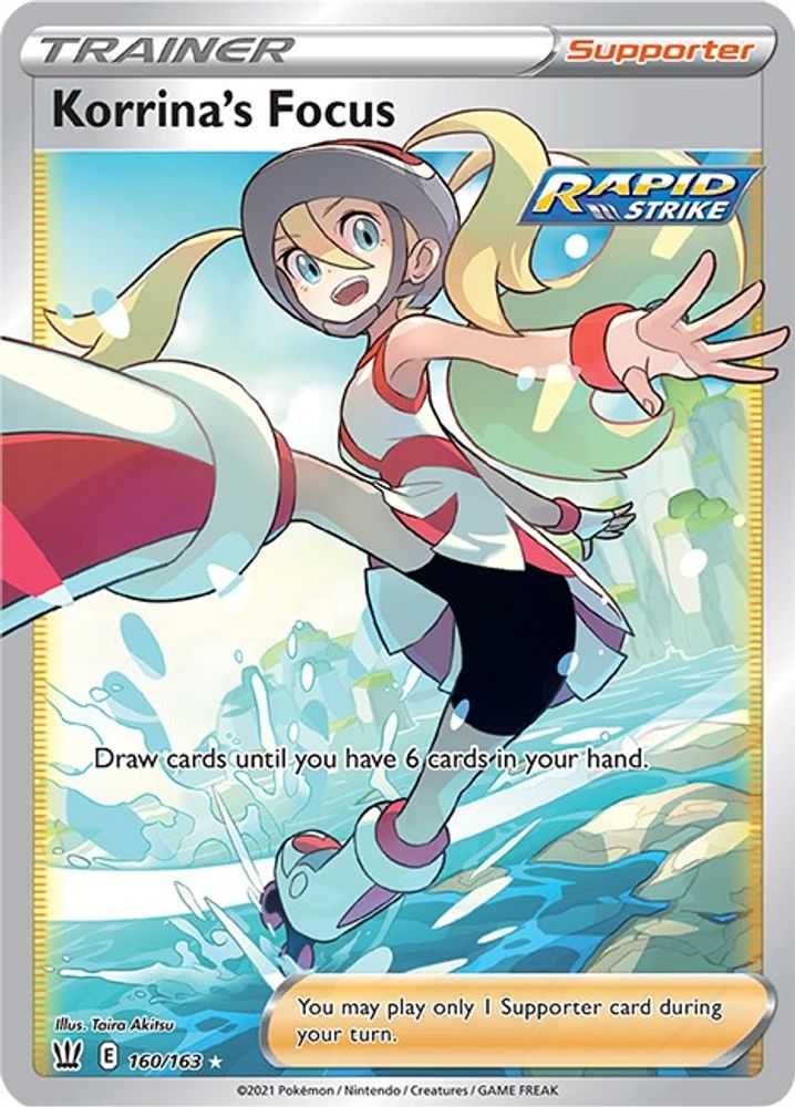 Korrina's Focus (Full Art) 160 - Holofoil SWSH05 Battle Styles - Ultra Rare