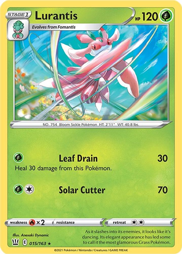 Lurantis 015 - Reverse Holofoil SWSH05 Battle Styles - Rare