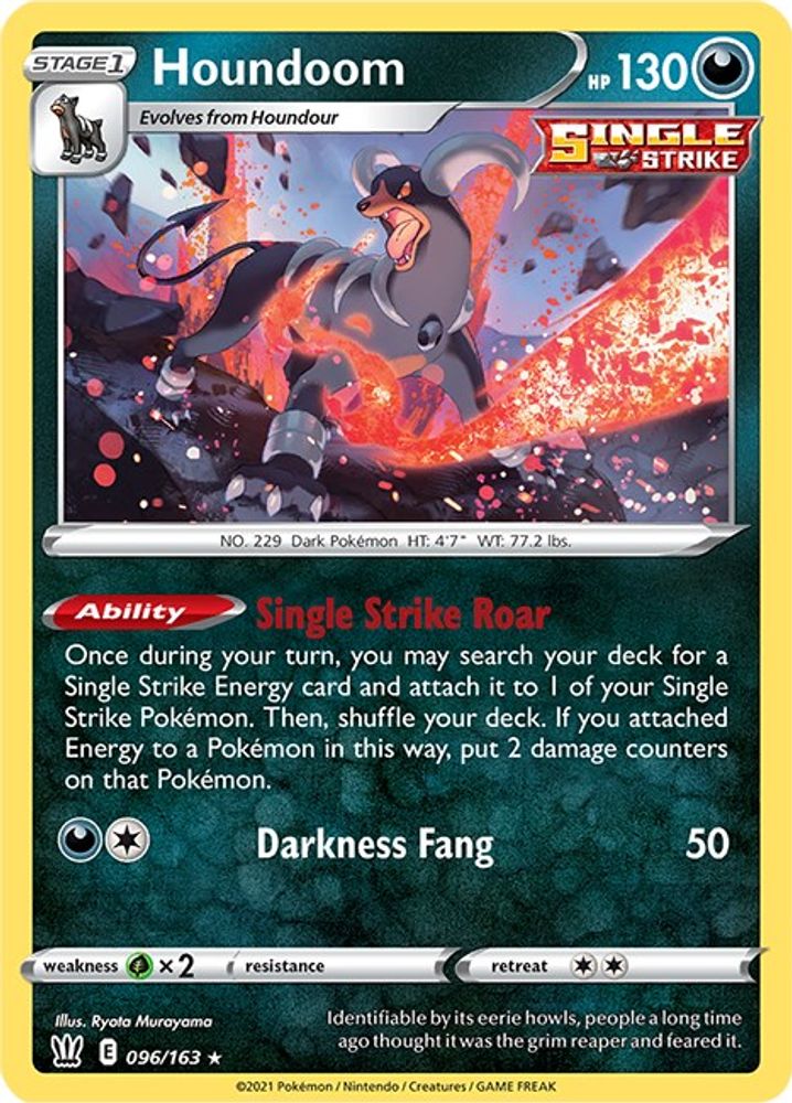 Houndoom 096 - Holofoil SWSH05 Battle Styles - Holo Rare