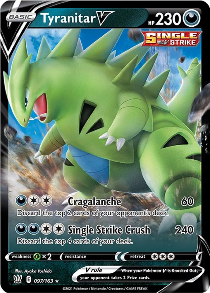 Tyranitar V 097 - Holofoil SWSH05 Battle Styles - Ultra Rare