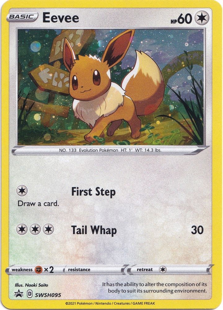 Eevee SWSH095 - Holofoil SWSH Sword & Shield Promo Cards - Promo