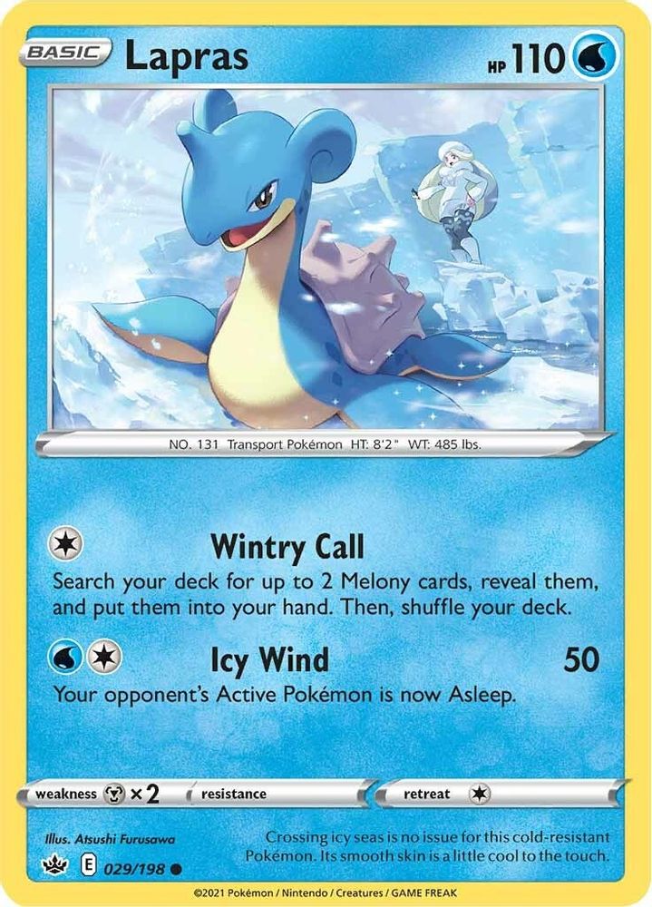 Lapras 029 SWSH06 Chilling Reign - Common