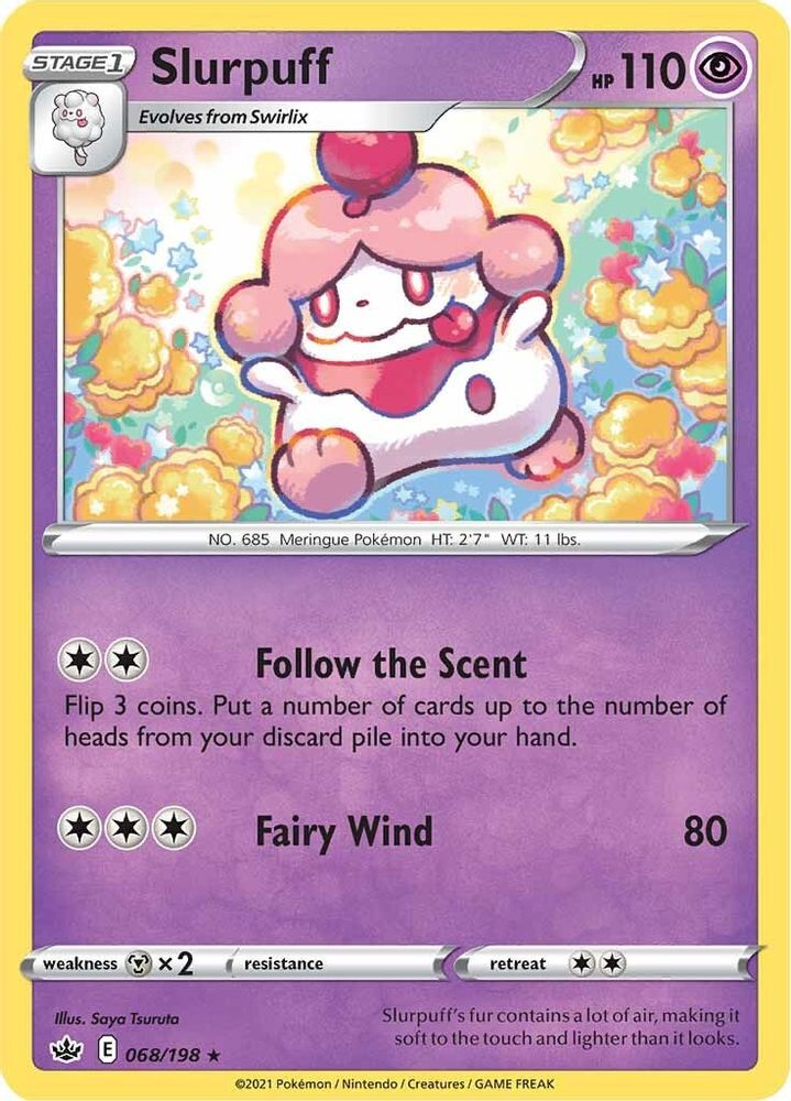 Slurpuff 068 - Reverse Holofoil SWSH06 Chilling Reign - Rare