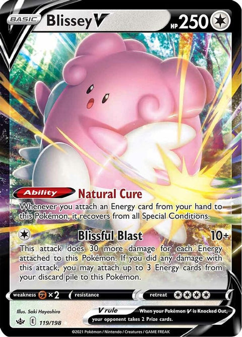 Blissey V 119 - Holofoil SWSH06 Chilling Reign - Ultra Rare
