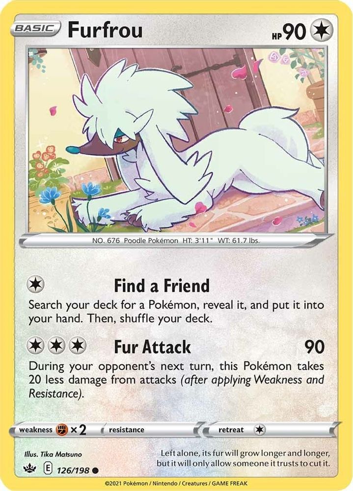 Furfrou 126 SWSH06 Chilling Reign - Common