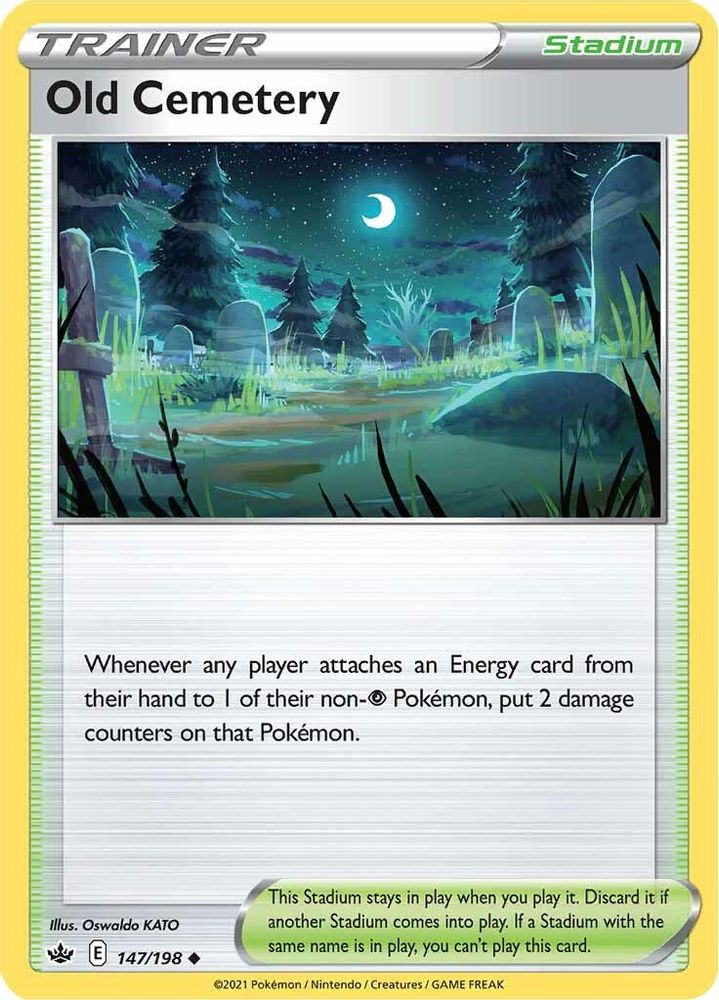 Old Cemetery 147 - Reverse Holofoil SWSH06 Chilling Reign - Uncommon