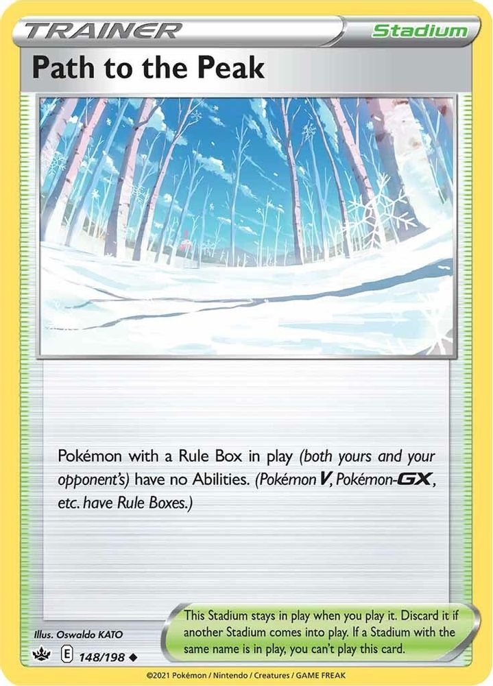 Path to the Peak 148 - Reverse Holofoil SWSH06 Chilling Reign - Uncommon