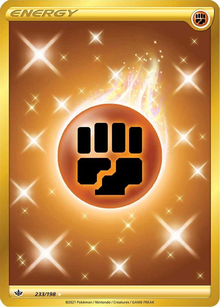 Fighting Energy (Secret) 233 - Holofoil SWSH06 Chilling Reign - Secret Rare