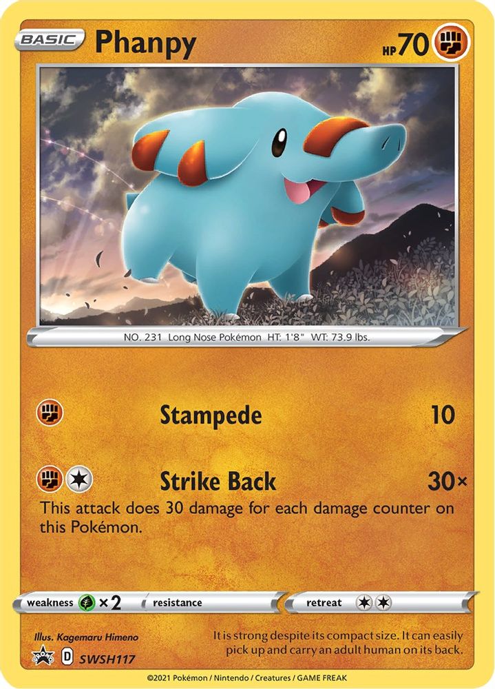 Phanpy SWSH117 - Holofoil SWSH Sword & Shield Promo Cards - Promo