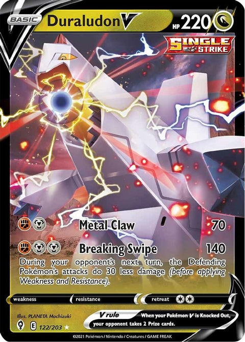 Duraludon V 122 - Holofoil SWSH07 Evolving Skies - Ultra Rare