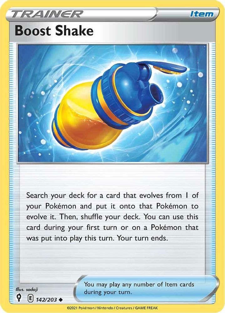 Boost Shake 142 SWSH07 Evolving Skies - Uncommon