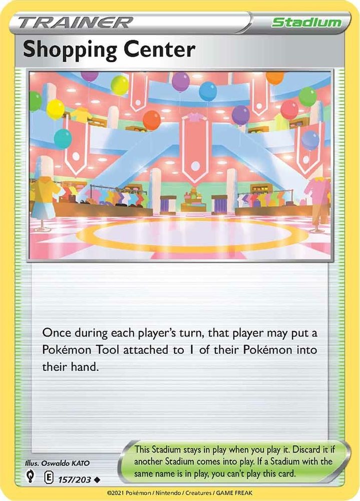 Shopping Center 157 - Reverse Holofoil SWSH07 Evolving Skies - Uncommon