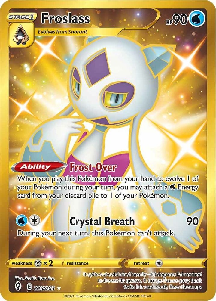 Froslass (Secret) 226 - Holofoil SWSH07 Evolving Skies - Secret Rare