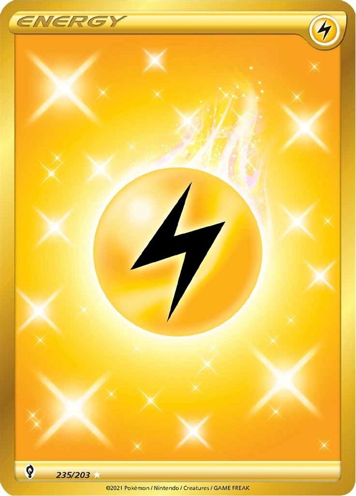 Lightning Energy (Secret) 235 - Holofoil SWSH07 Evolving Skies - Secret Rare
