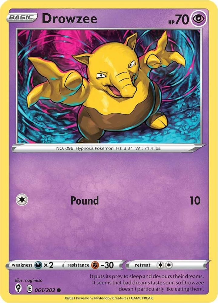 Drowzee 061 SWSH07 Evolving Skies - Common