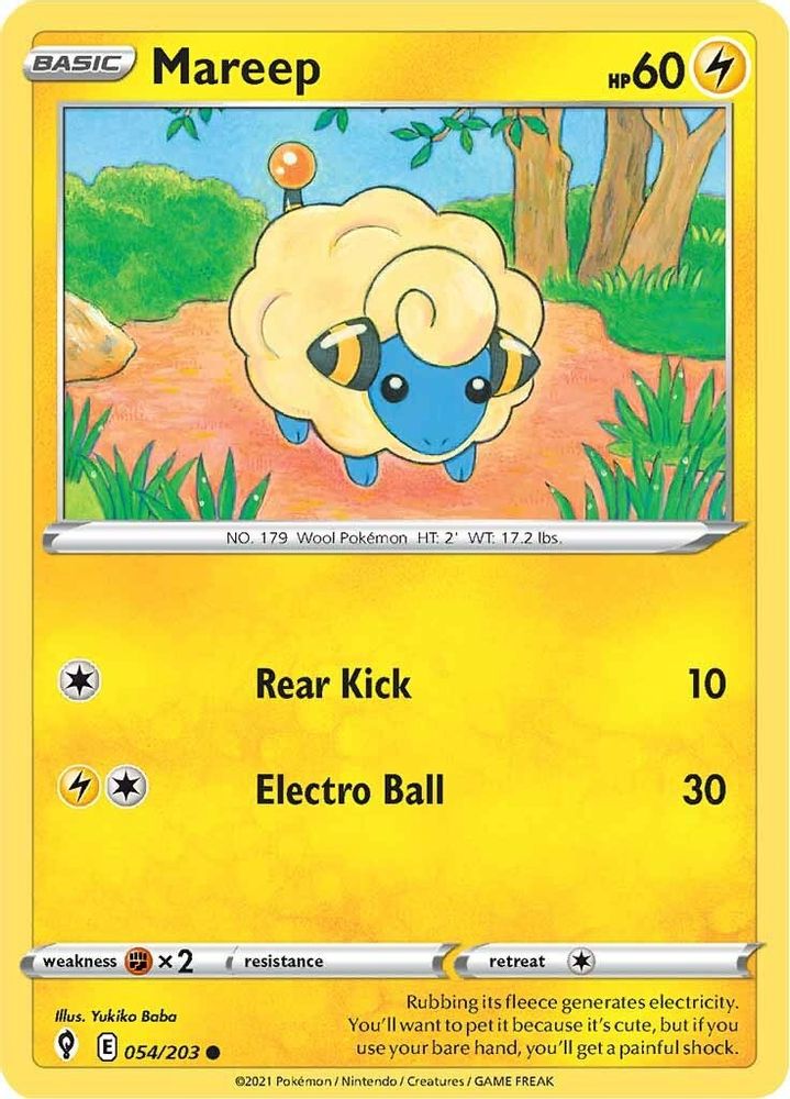 Mareep 054 SWSH07 Evolving Skies - Common