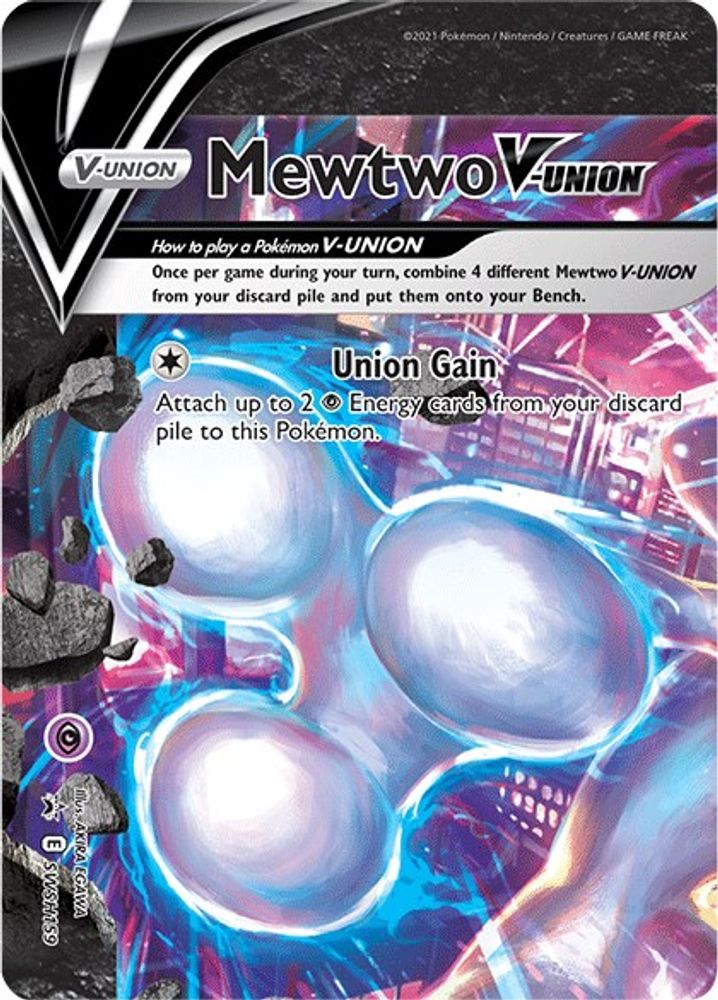 Mewtwo V-UNION - SWSH159 - Holofoil SWSH Sword & Shield Promo Cards - Promo