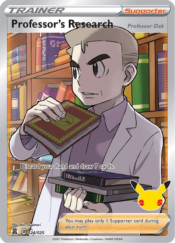Professor's Research (Full Art) 024 - Holofoil Celebrations - Ultra Rare