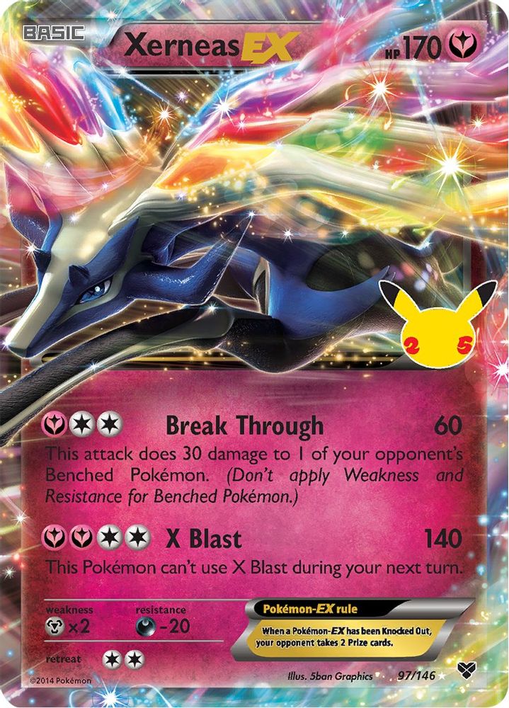 Xerneas EX 097 - Holofoil Celebrations Classic Collection - Classic Collection