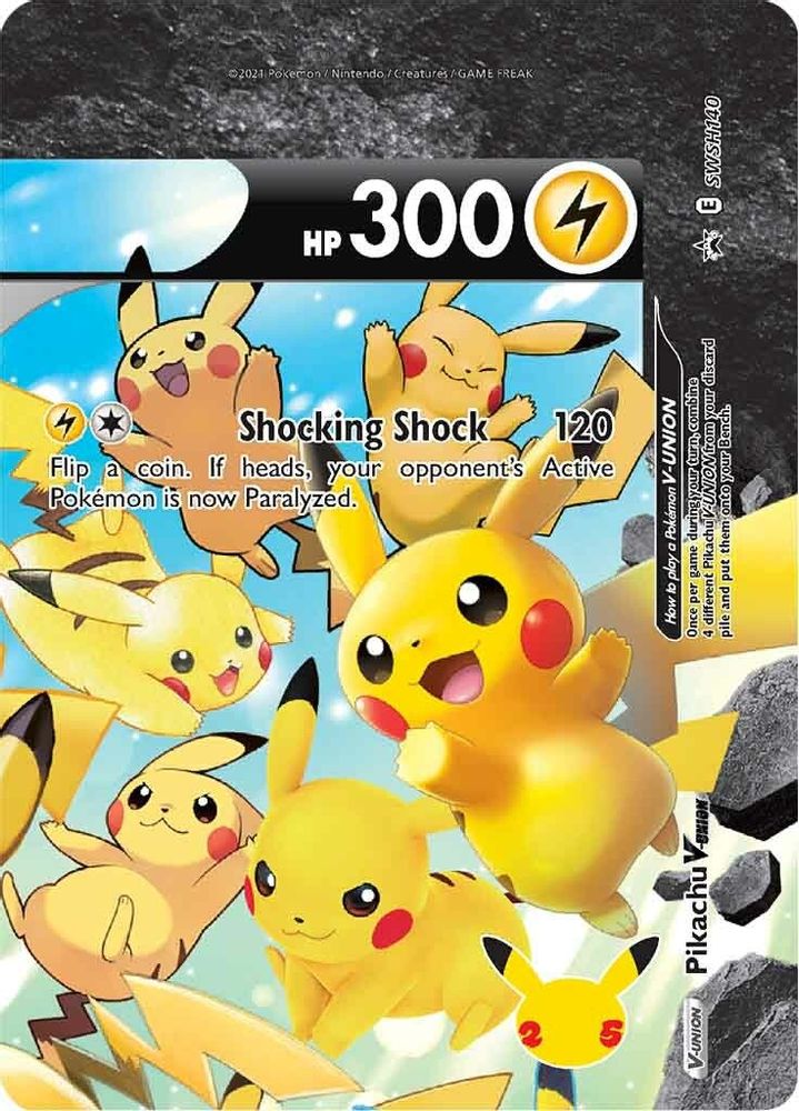 Pikachu V SWSH140 - Holofoil SWSH Sword & Shield Promo Cards - Promo