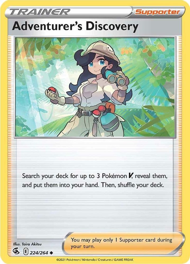 Adventurer's Discovery 224 SWSH08 Fusion Strike - Uncommon