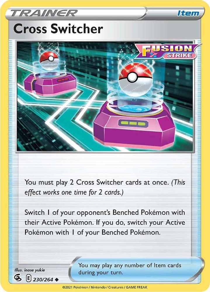 Cross Switcher 230 - Reverse Holofoil SWSH08 Fusion Strike - Uncommon