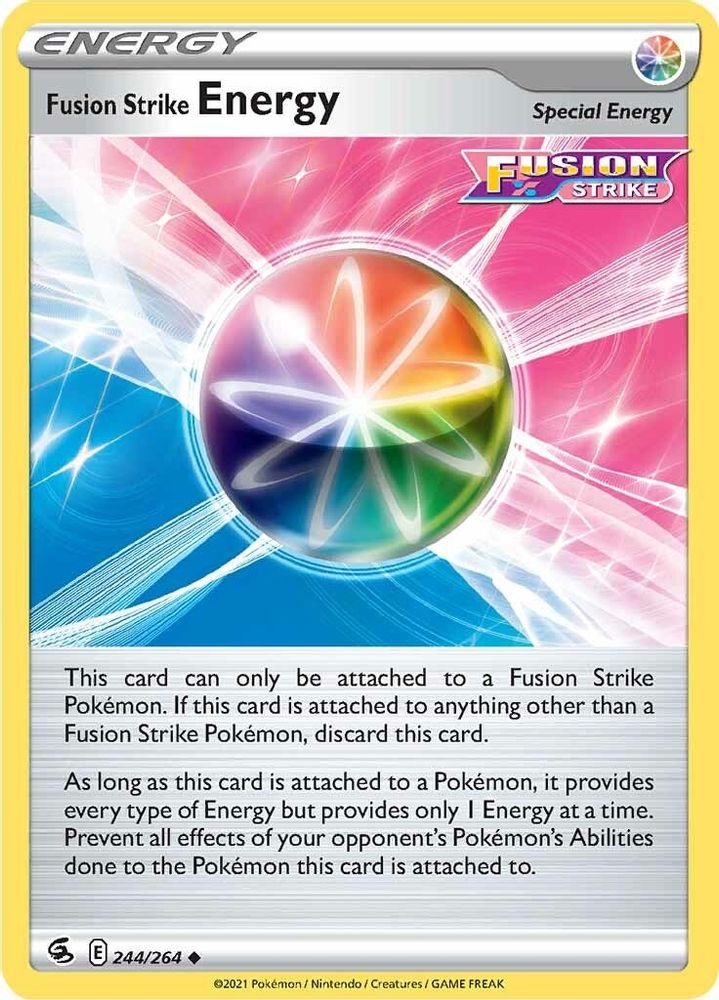 Fusion Strike Energy 244 - Reverse Holofoil SWSH08 Fusion Strike - Uncommon