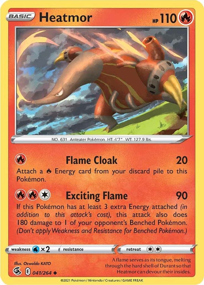Heatmor 041 SWSH08 Fusion Strike - Uncommon