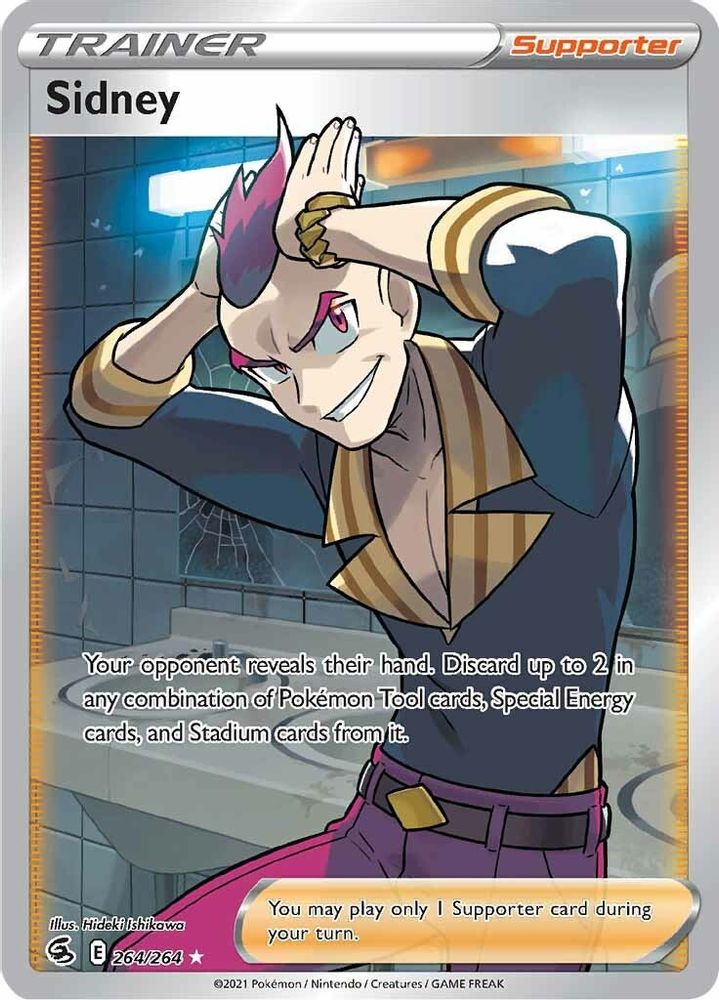 Sidney (Full Art) 264 - Holofoil SWSH08 Fusion Strike - Ultra Rare