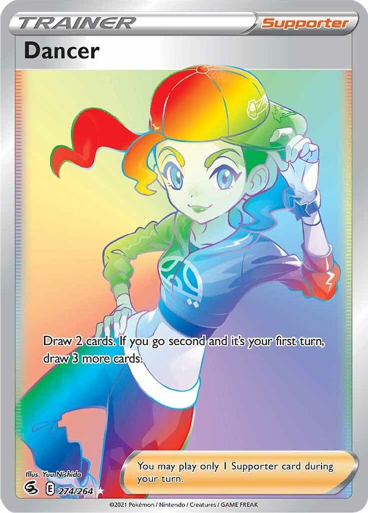 Dancer (Secret) 274 - Holofoil SWSH08 Fusion Strike - Secret Rare