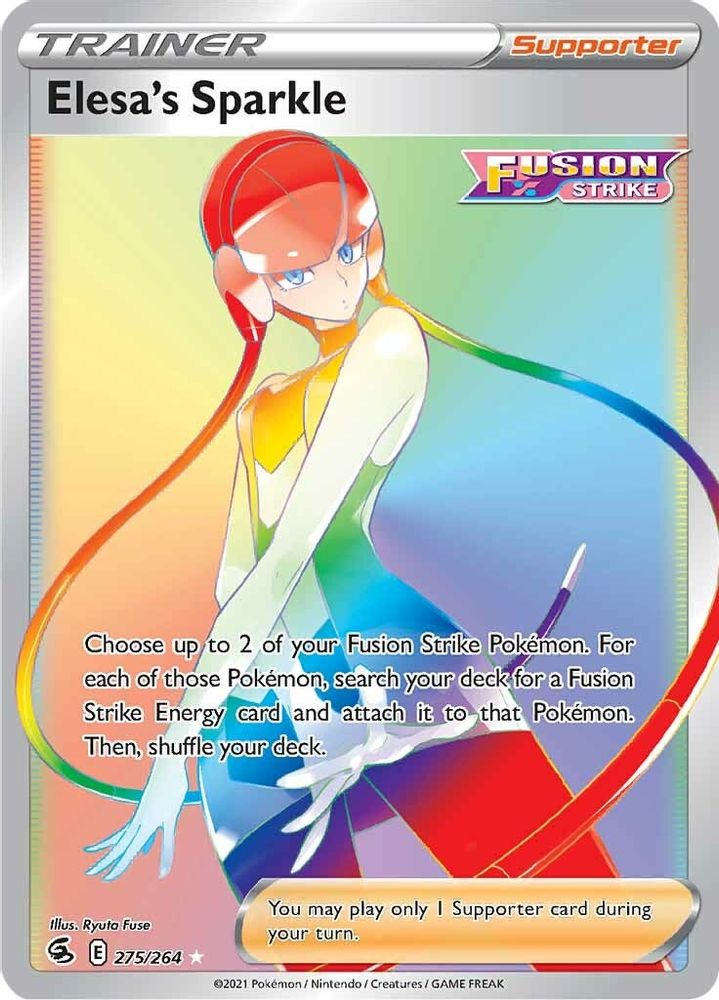 Elesa's Sparkle (Secret) 275 - Holofoil SWSH08 Fusion Strike - Secret Rare