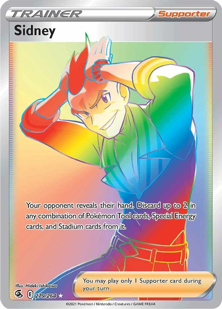 Sidney (Secret) 279 - Holofoil SWSH08 Fusion Strike - Secret Rare