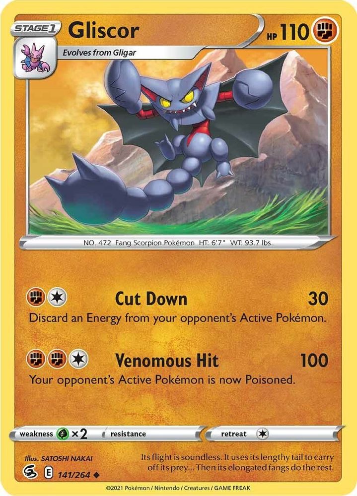 Gliscor 141 SWSH08 Fusion Strike - Uncommon