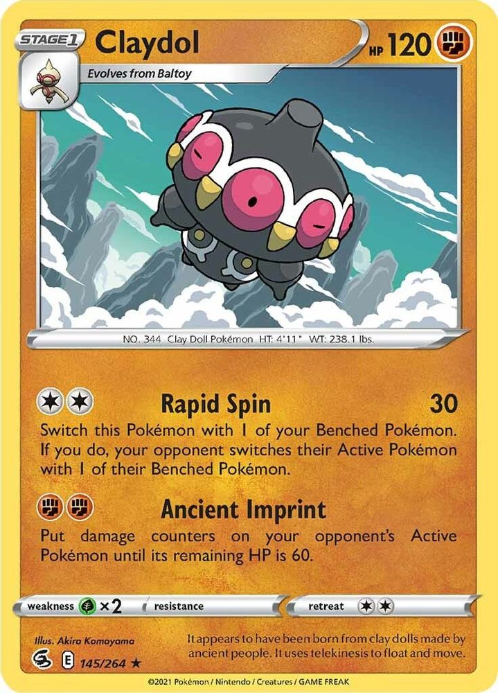 Claydol 145 SWSH08 Fusion Strike - Rare