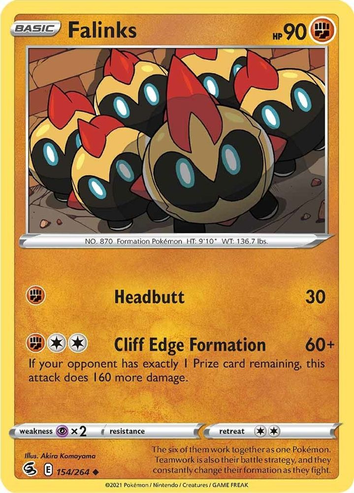 Falinks (154) (154) 154 - Reverse Holofoil SWSH08 Fusion Strike - Uncommon
