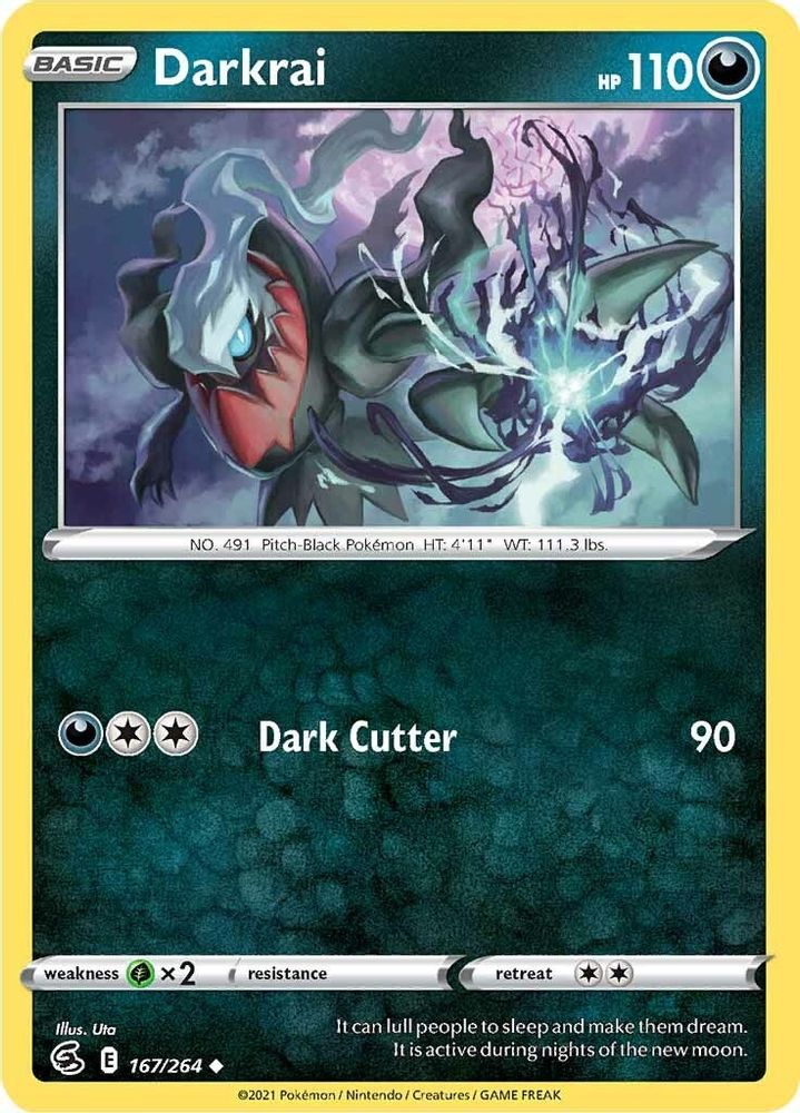 Darkrai 167 SWSH08 Fusion Strike - Uncommon